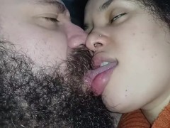 The naughtiest kiss in porn, she makes him cum moaning in the handjob kissing mouth🫦👅💦🤤🍆🥛😋🤤