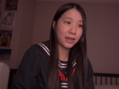 Going to Heaven Doggy Style - Cute Japanese Schoolgirl