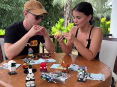 VLOG 3: Built a LEGO18+ Set... Then Built a Wet Mess on His DICK - Screenshot 6 of 16 - Eye Rolling Blowjob