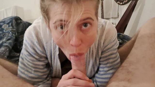 Blonde girfriend treats me POV