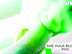 POV FACE BLOWJOB SHE HULK PARODY UP CLOSE