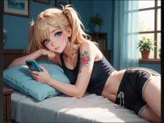 Step Sister Seduces Step Brother in the Kitchen (Voiceover Visual Novel) - Screenshot 7 of 16 - Hentai