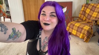 POV Goth Babe Stuffs You