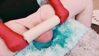 Pizza rollt den größten Hodensack der Welt - Ballbusting CBT Extreme BDSM Stretching Balls