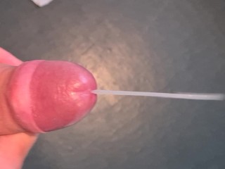 Stroking my Hard Cock with Tight Foreskin until Cumshot