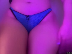 chubby brat teases you with her thick thighs (oil massage asmr)