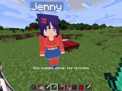 Mita getting filled Jenny's Mod Minecraft 1/16