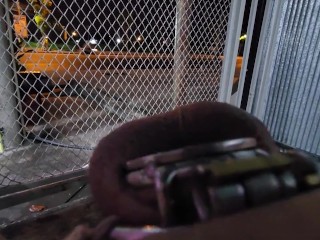 POV Walking with Chastity Cage