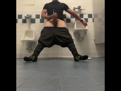 JockDad87 Jerks In The Public Bathroom