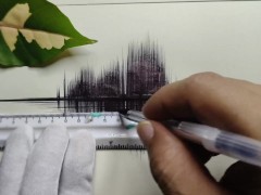 A beautiful drawing using an ordinary pen 🖊️