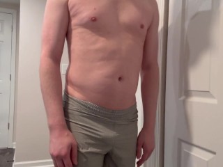 Примерка нижнего белья College Twink