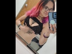 Public Bathroom Titty Tease