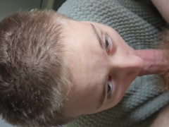 Tomboy slut commits to cockworship
