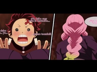Demon Slayer Hentai: Tanjiro folla el enorme culo de Mitsuri
