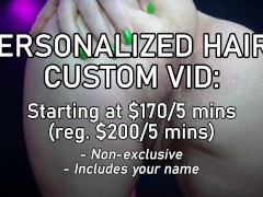 JUNE SPECIAL 2025 - 15% Off Custom Hairy Armpit Ass Leg Clips by Miss Faith Rae - LIMITED TIME ONLY!