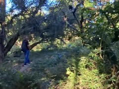 I met a stranger while I was naked in the woods.