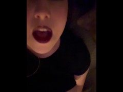 I moaned into the camera while playing with my tight pussy