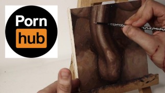 Big Cock Stroking and Oiled Balls - JOI of Painting Episode 22