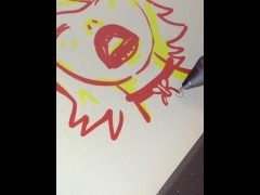 Draw with me — Collared girl