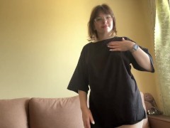 Sexy cutie flirting on camera