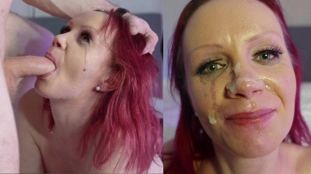 放荡的娇小芬兰红发女郎尝试深喉并得到她应得的