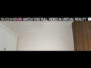 Beautiful brunette Alice Lee moans and has great fun with a big dildo in VR.