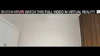 Beautiful brunette Alice Lee moans and has great fun with a big dildo in VR. porn video thumbnail