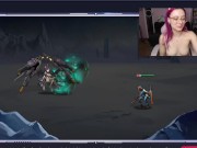 Une geekette française se fait jouir en jouant à Aeons Echo de NUTAKU - PORN HENTAI GAME