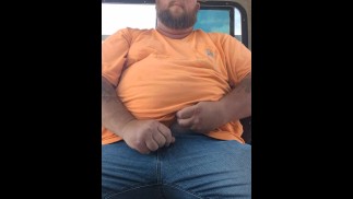 Bear Chub slapping balls at work
