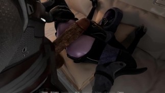 S pussy met her XXXL cock. Action Galaxy Hentai Game
