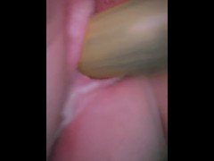 My tight creamy pussy squirt with a cucumber💦