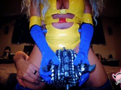Wolverine cosplay MILF PAWG FEMDOM on a Dragon-Man.. Full stop.