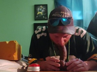 Deep Throating a Dildo