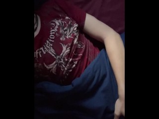 Weird Emo Teen Strokes his Cute Cock :3