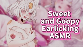 Your Cute Girlfriend Loves You and Gives You Sweet Ear Licking ASMR