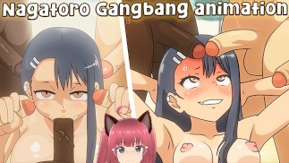 Sexy Nagatoro machen einen Gangbang mit Studenten Strand (Xtremetoons animation) - Jazziuu