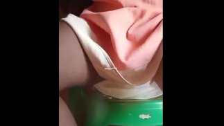 Naughty crossdresser sexyjayla254 stroke her big black dick and cums