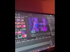 PaintedRose.Live Rosie Talks Film Editing. Split Screen Shadow Fix - Improv 101 LOL