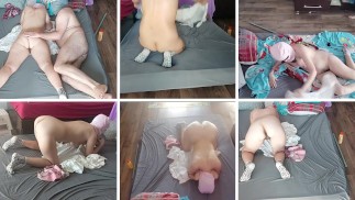 Crazy sex with a hot amateur couple. I cum on my wife's ass.