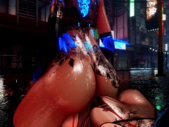 Cute catgirl rides your cock in the rain ❤️ - POV - Face Tracking