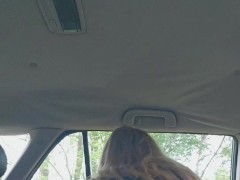 Horny blonde masturbating in the car  Invite you my Channel onlyfans @corrie07