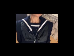 【制服ザーメン】清楚系JKセーラー服にザーメン大量ぶっかけ（熊●・第●） - Screenshot 16 of 16 - Bukkake