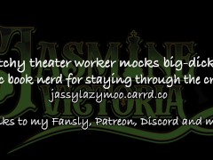 Bitchy theater worker mocks big-dicked comic book nerd for staying through the credits - Screenshot 1 of 16 - Asmr Blowjob