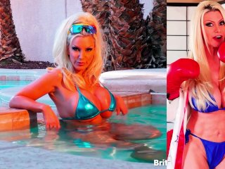Kinky Horny Blonde Brittany Andrews Rubs Her Tits And Twat!