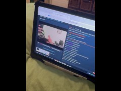 Stroking it hard
