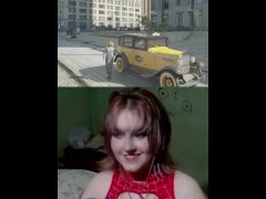 una paja de caminar tenia la señora