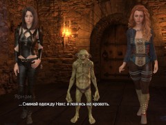 two girls have to suck a goblin's fat cock in prison. female voice