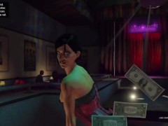 Goth Stripper (Chasity) Pole Dance! GTA Free Porn