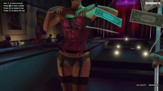 GTA 5: Chasity Goth seksowny taniec na rurze dla Michaela erotyczny striptiz występ
