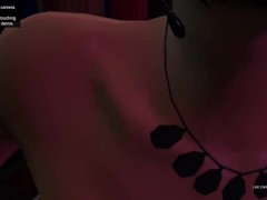 Goth Stripper (Chasity) gives a Private Dance to Chun Li! GTA Free Porn